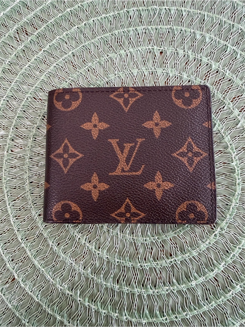 Monogrammed Leather Wallet. Never been used. - Picture 3 of 12
